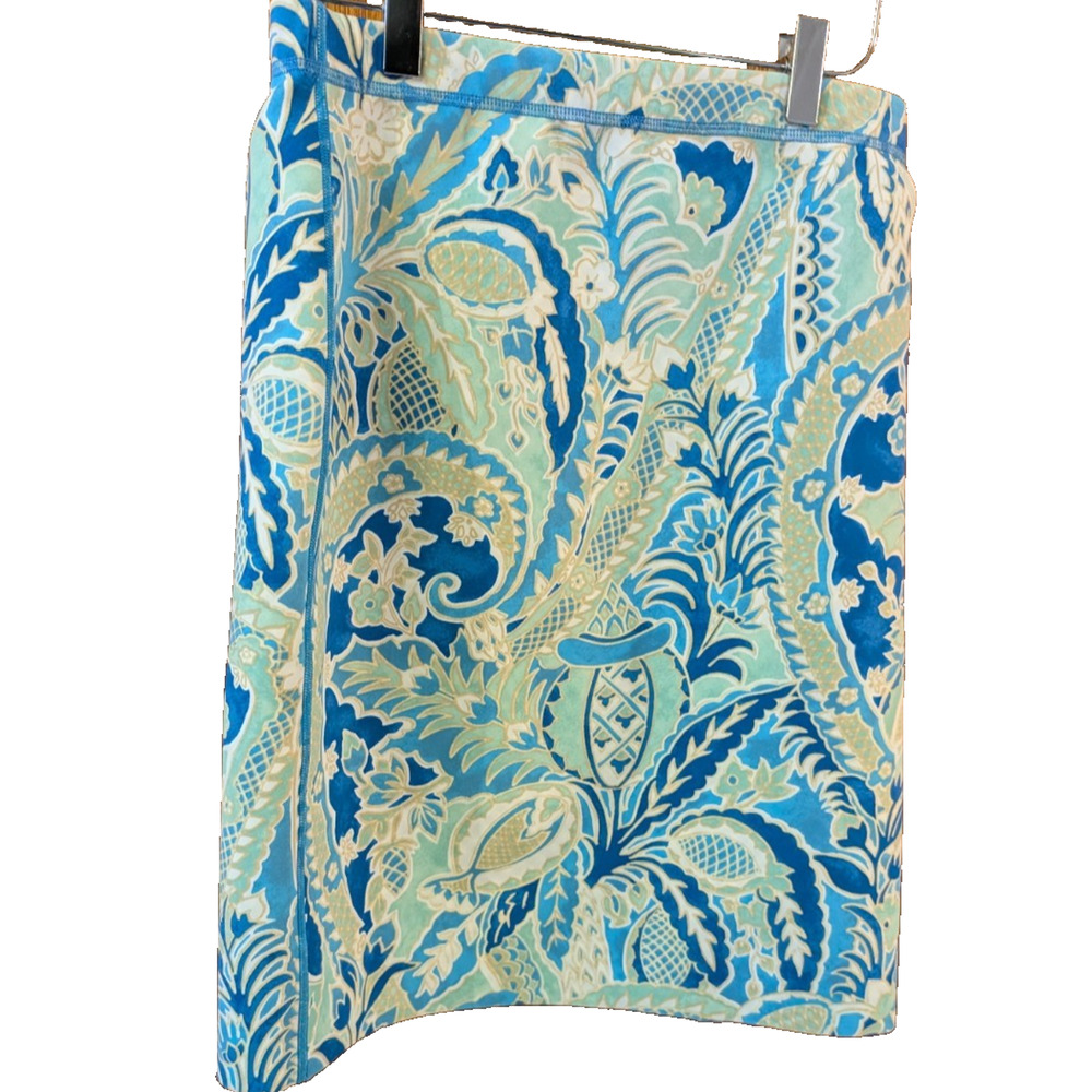 NEW J McLaughlin Skirt Blue Multi Reversible SIZE‎ XS NWT